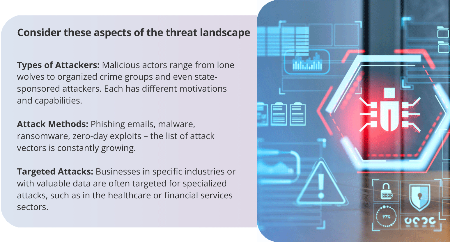 3 aspects of the threat landscape